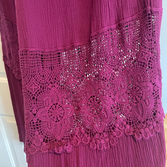 COPY - Eyeshadow tube top romper with lace cutout in legs women’s size large - Picture 4 of 4